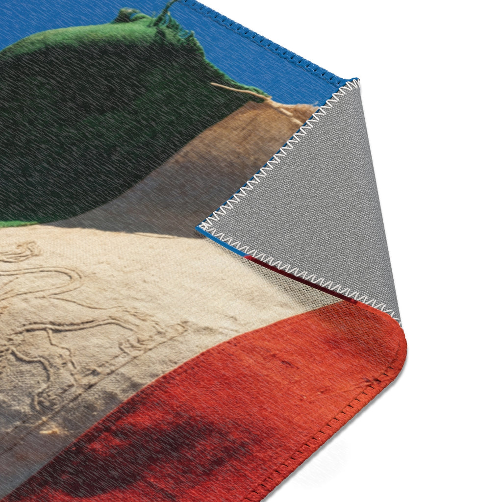 Area Rug - Persian Lion and Sun Flag | Echovira Gallery