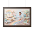 Framed Horizontal Poster - Rainbow Odyssey — Walnut (14×11...