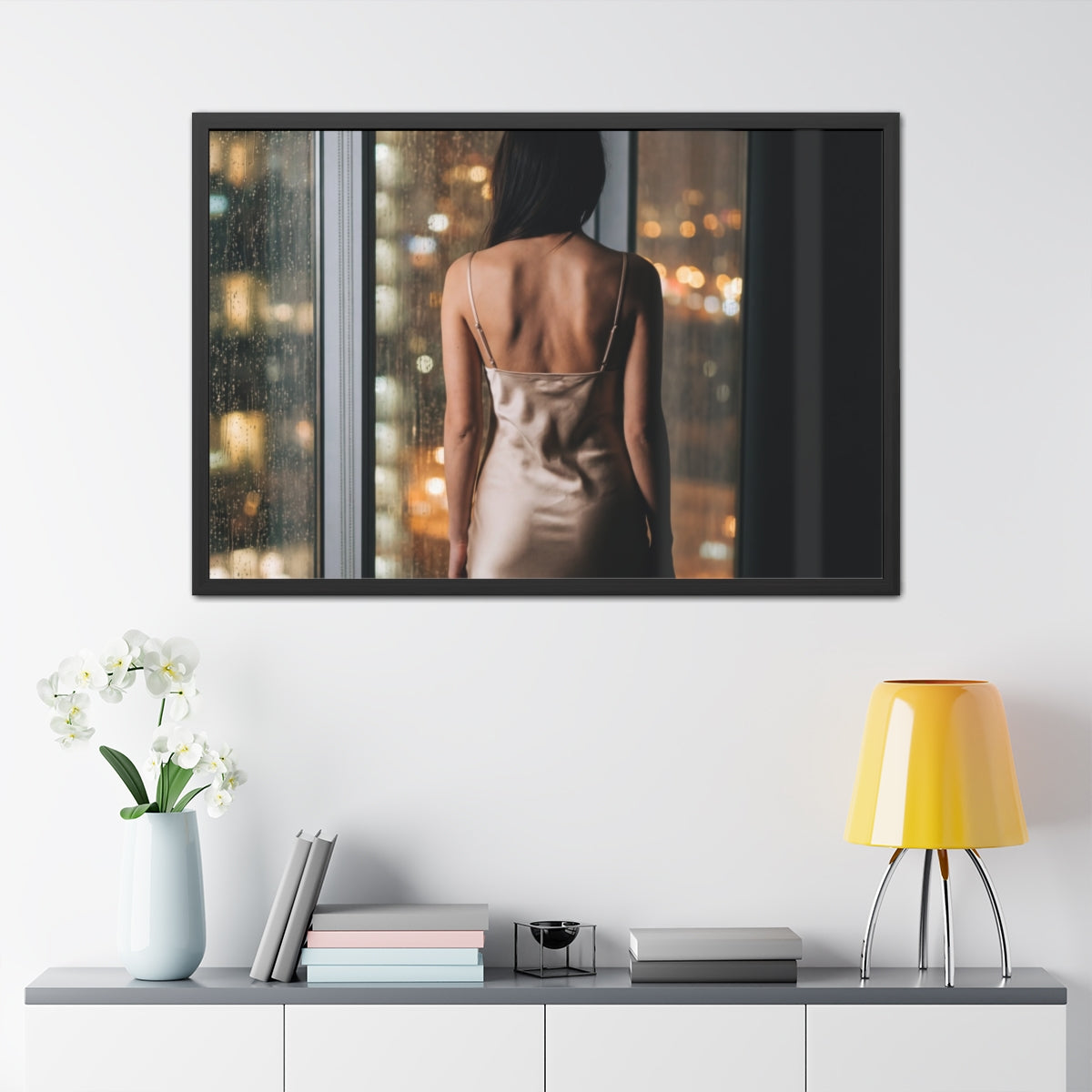 Framed Poster - Rainscape Silhouette — Landscape (10×8... |...