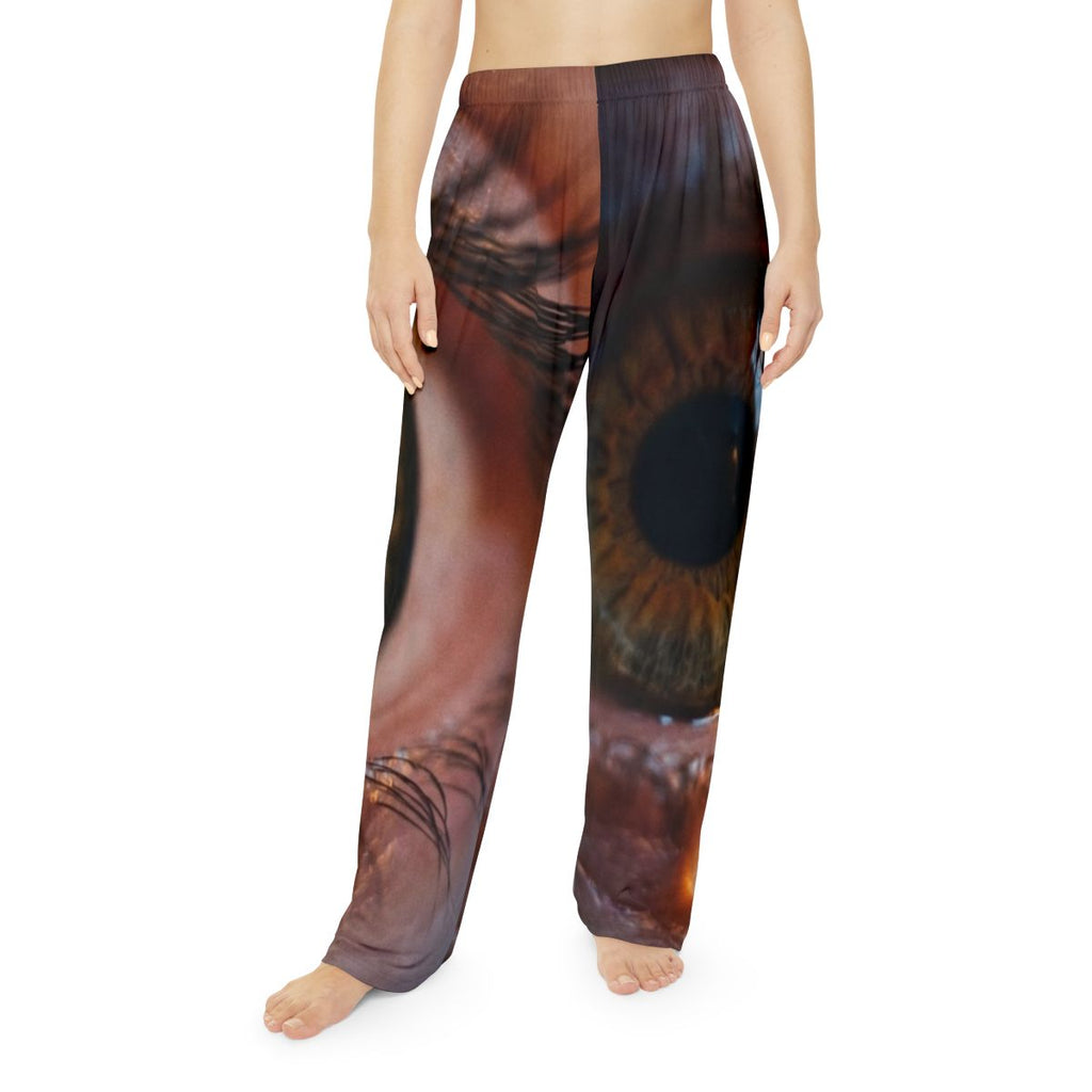 Women's Pajama Pants - Amber Iris Reflection Fine Art Print...