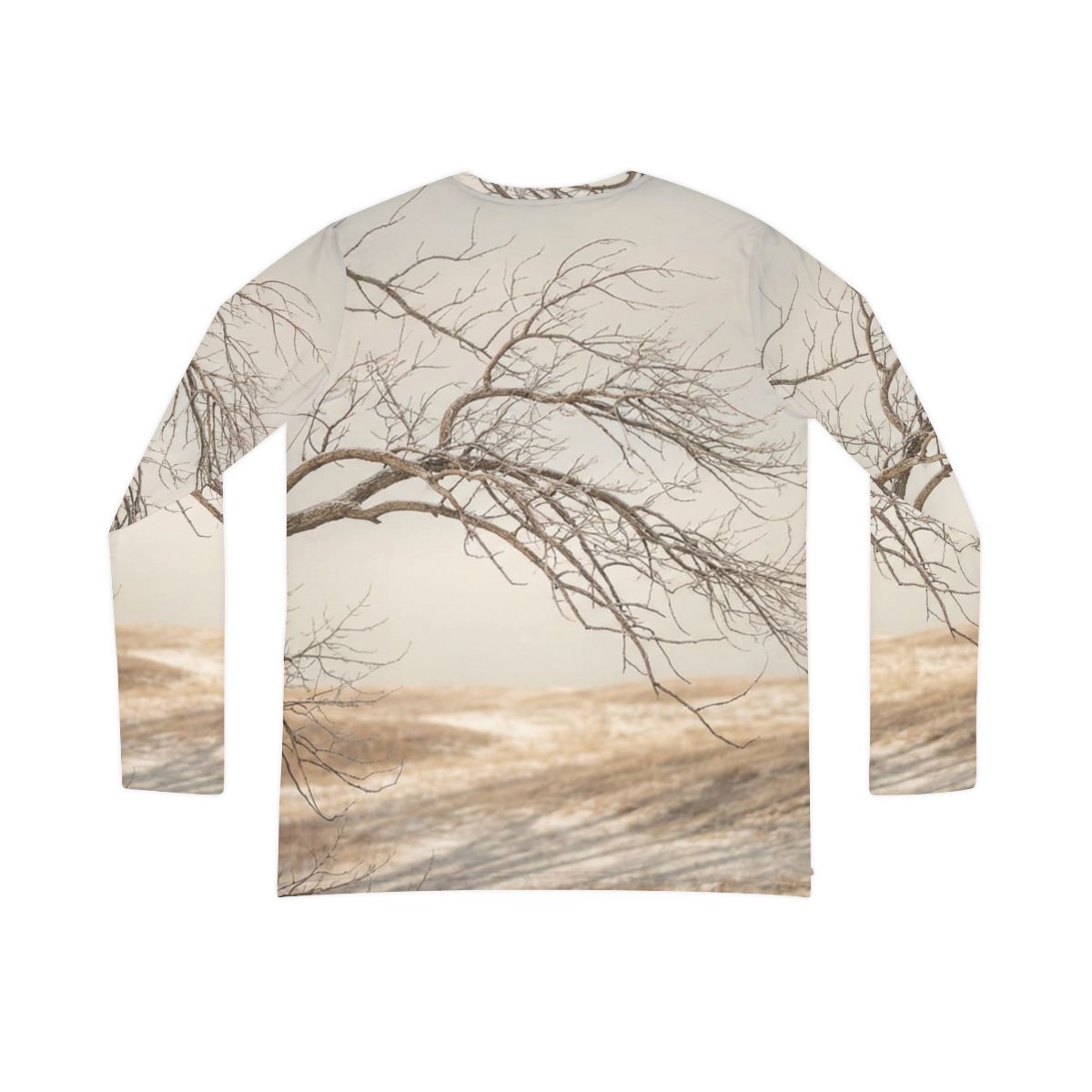 Women's Long Sleeve V-neck Shirt - Winter Branch Solitude......