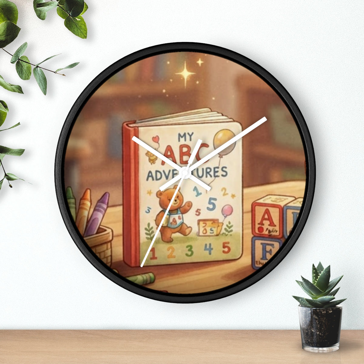 Wall Clock - ABC Classroom Learning Time | Echovira Gallery