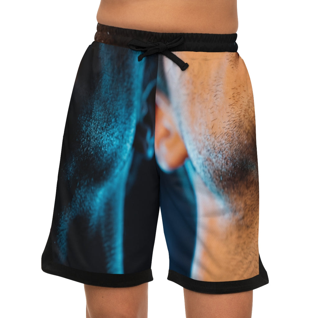 Men's Basketball Rib Shorts - Midnight Glow Portrait |...