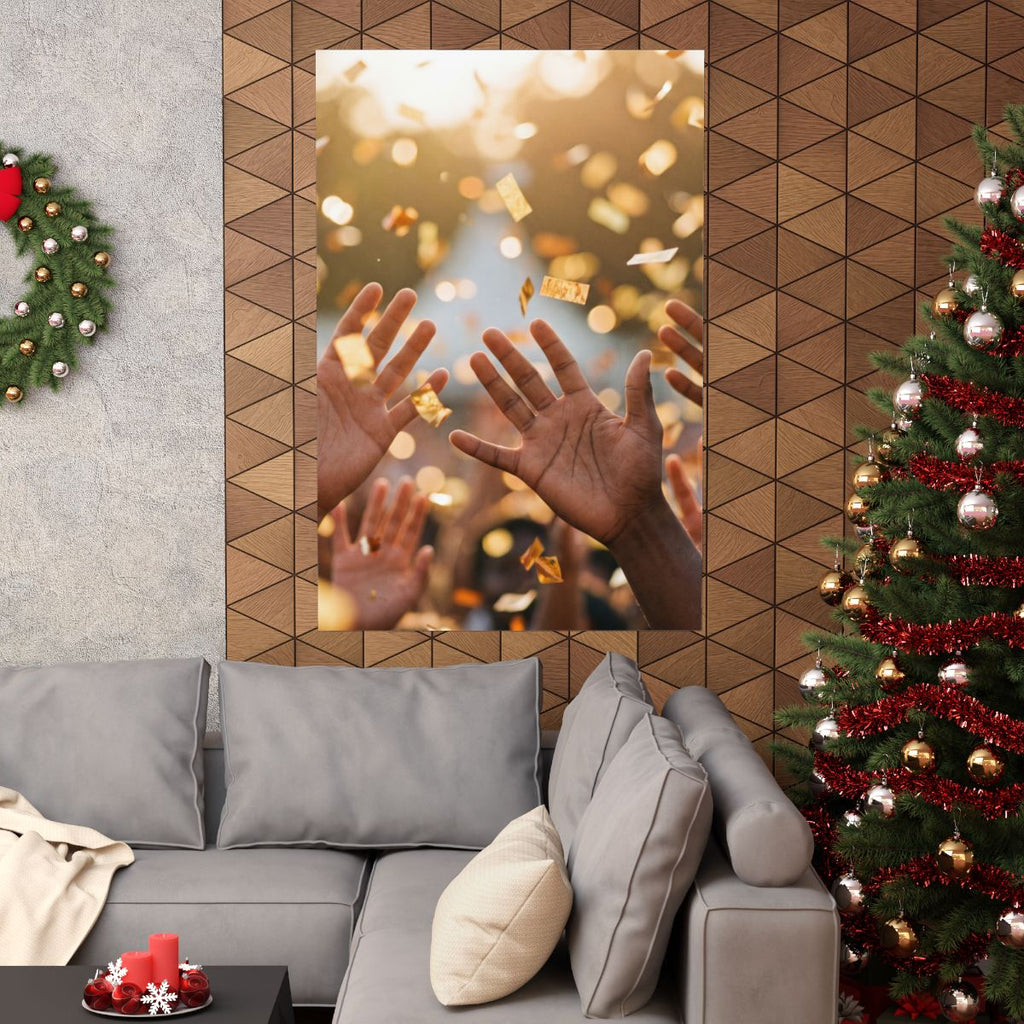 Matte Vertical Posters - Golden Festival Celebration Art......