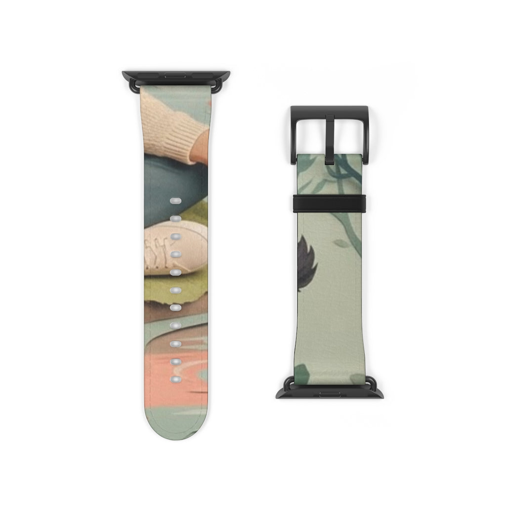Apple Watch Band - Paper Forest Tales Woodland Sanctuary Art...
