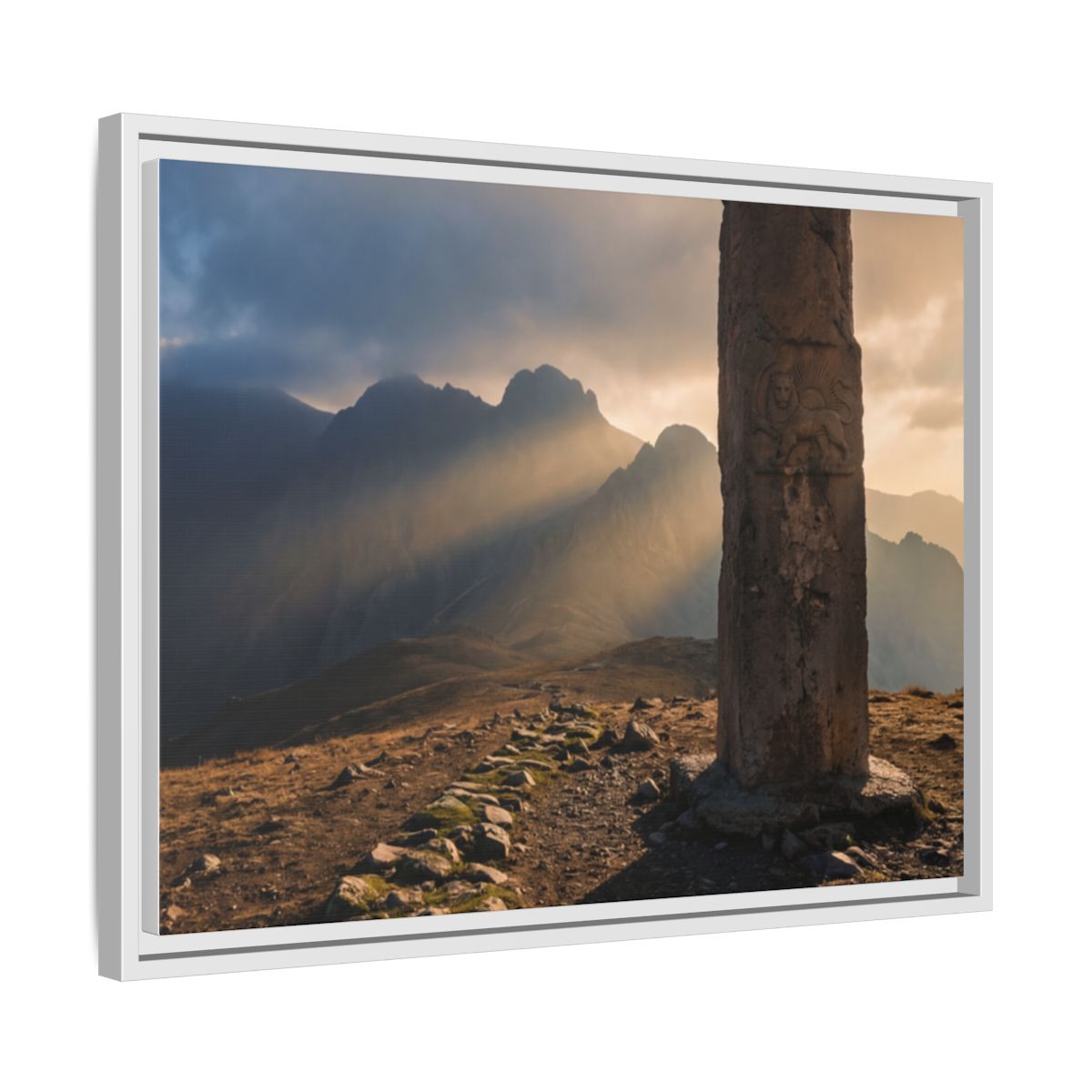 Framed Matte Canvas - Sun Peak