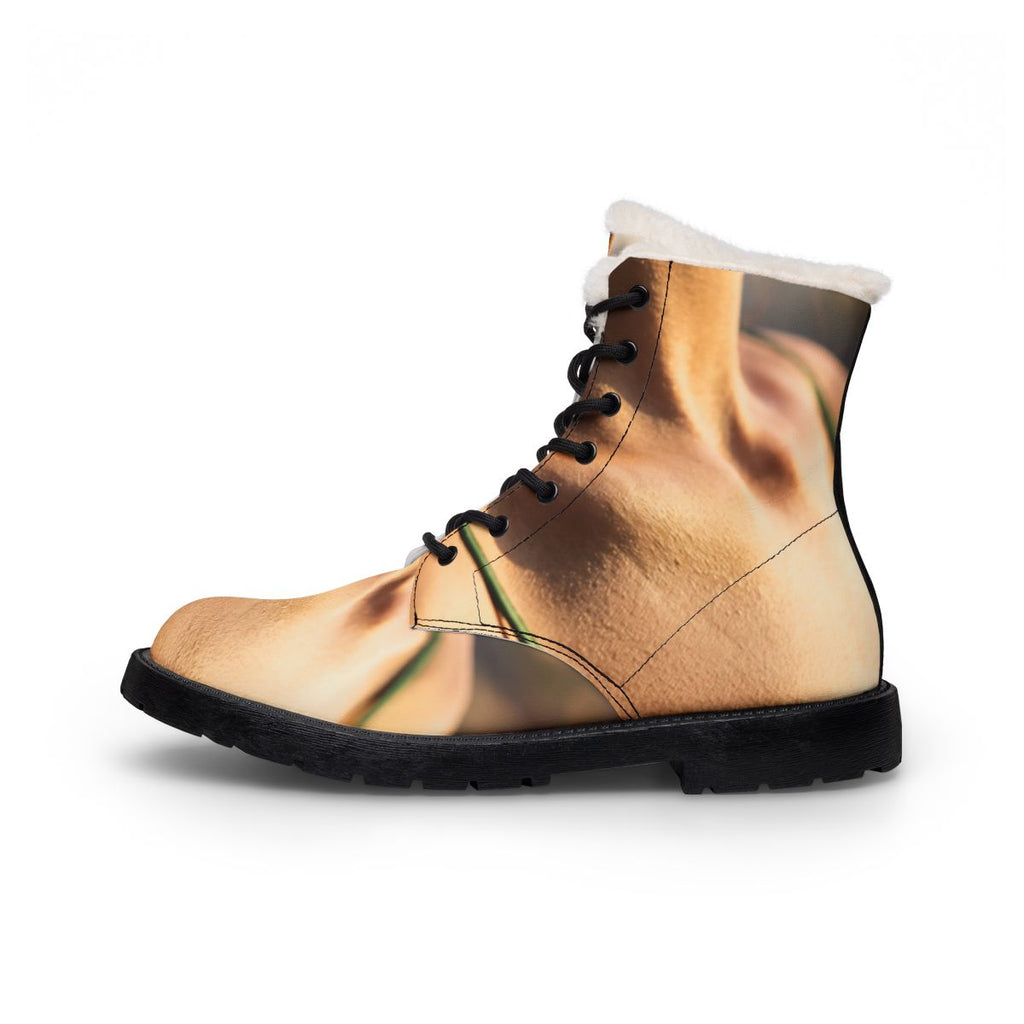 Golden Hour Women's Boots - Emerald Fur and Leather |...