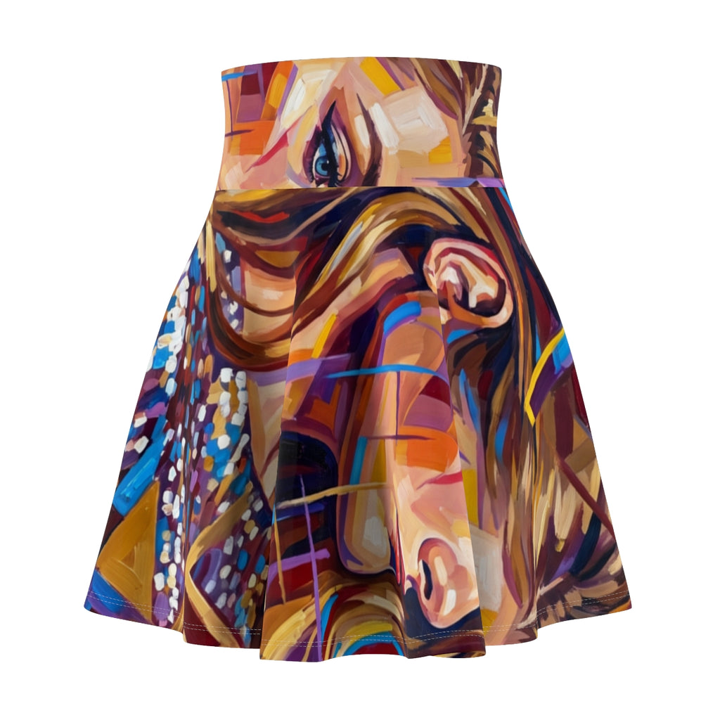 Women's Skater Skirt - Shattered Elegance | Echovira Gallery