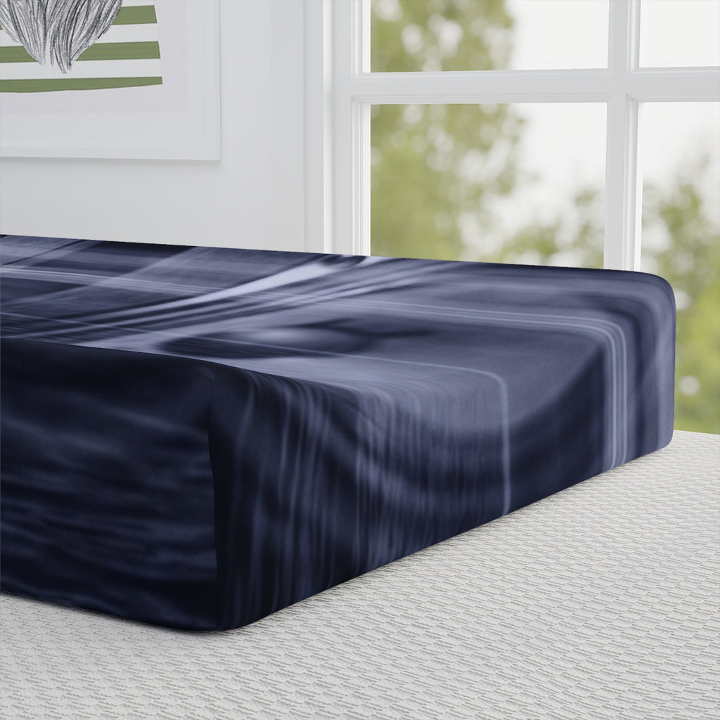 Moody Sound Wave Baby Changing Pad Cover
