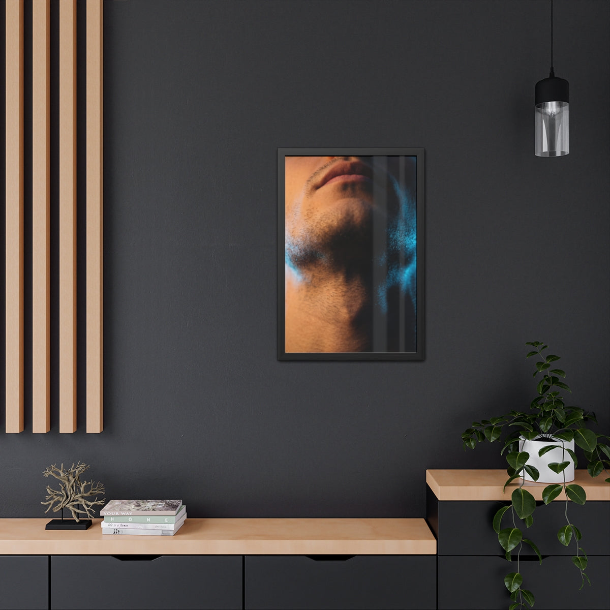 Framed Poster - Cinematic Urban Wall — Portrait