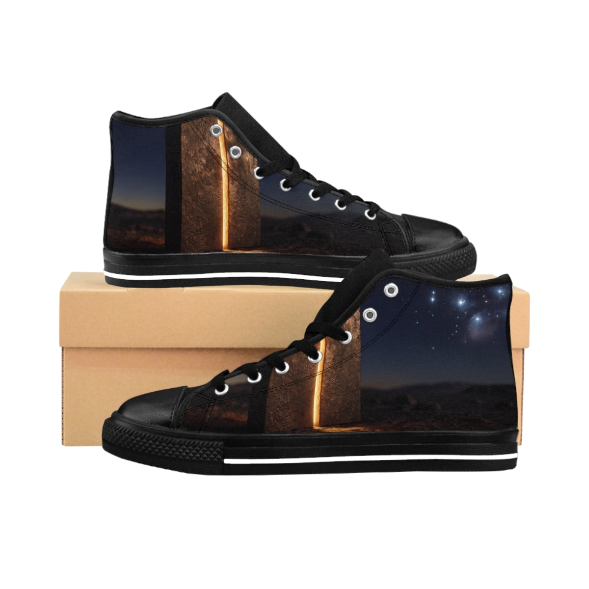 Women's Classic Sneakers Monolith Art