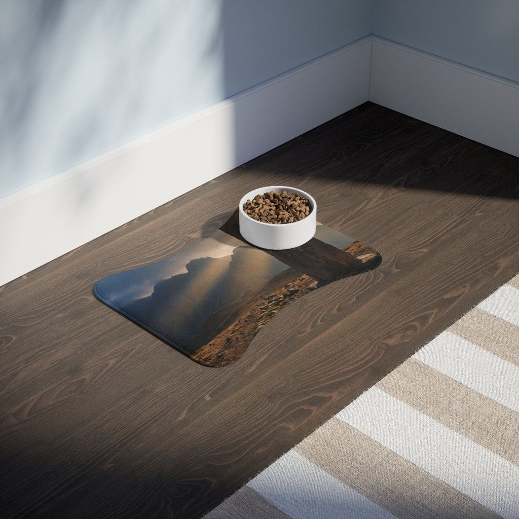 Pet Feeding Mat - Ancient Mountains