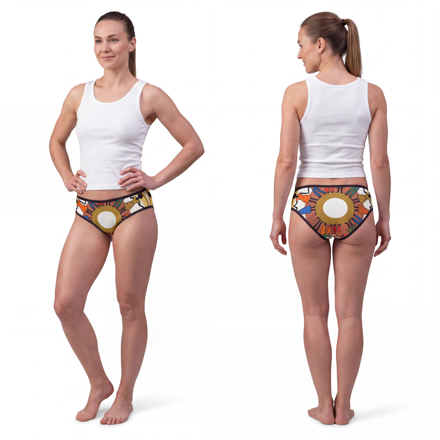 Women's Briefs - Unity Mandala Folk Art