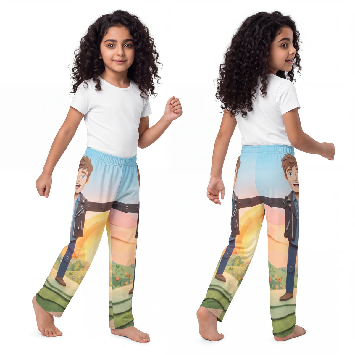 Kids Lounge Pants - Sunny Meadow Chill | Echovira Gallery