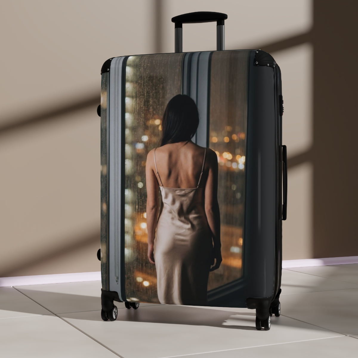 Suitcase - Midnight Reflections Hard-Shell Travel | Echovira...