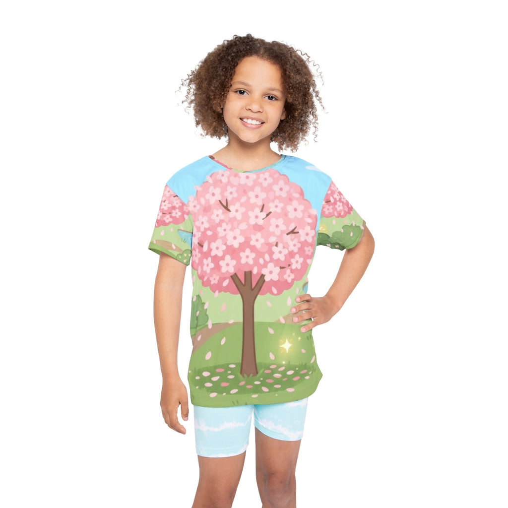 Kids Sports Jersey - Blossom Meadow | Echovira Gallery