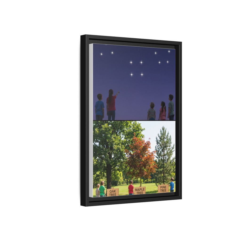 Gerahmte Leinwand (matt) - Discovery — Schwarz / 3,18 cm