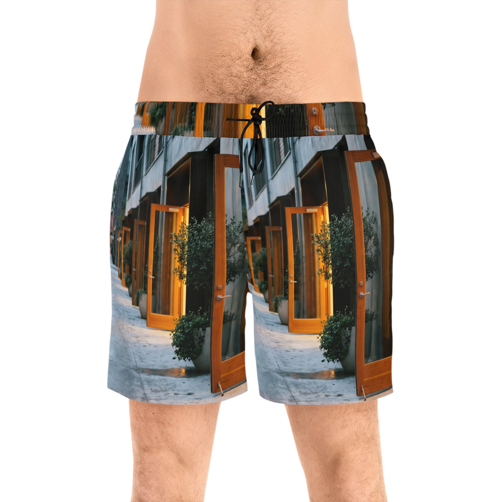 Men's Mid-Length Swim Shorts - Twilight Dusk | Echovira...