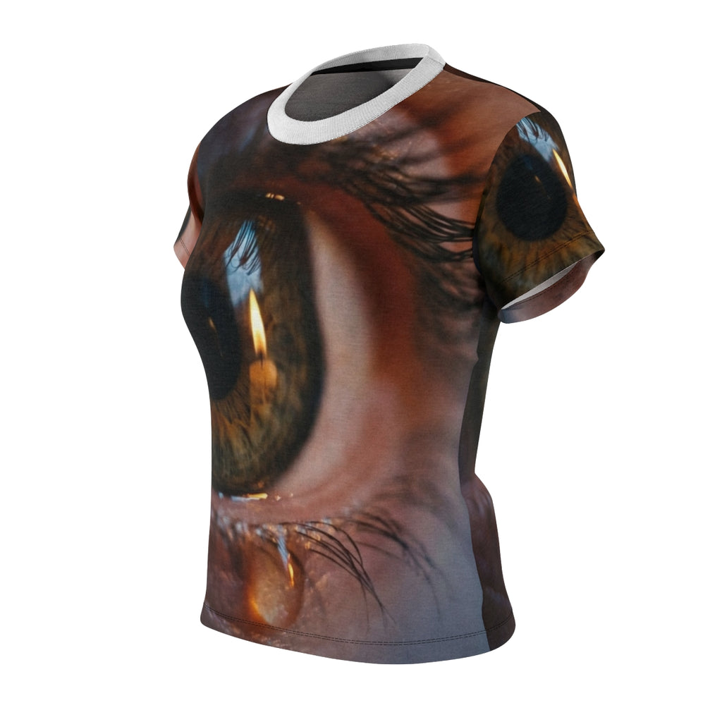 Women's Cut & Sew Tee - Amber Iris Reflection Fine Art Print...