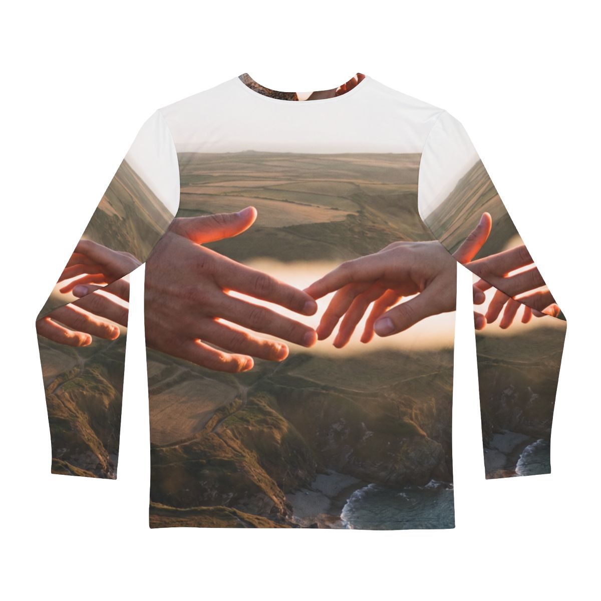 Men's Long Sleeve Shirt - The Infinite Touch | Ethereal... |...