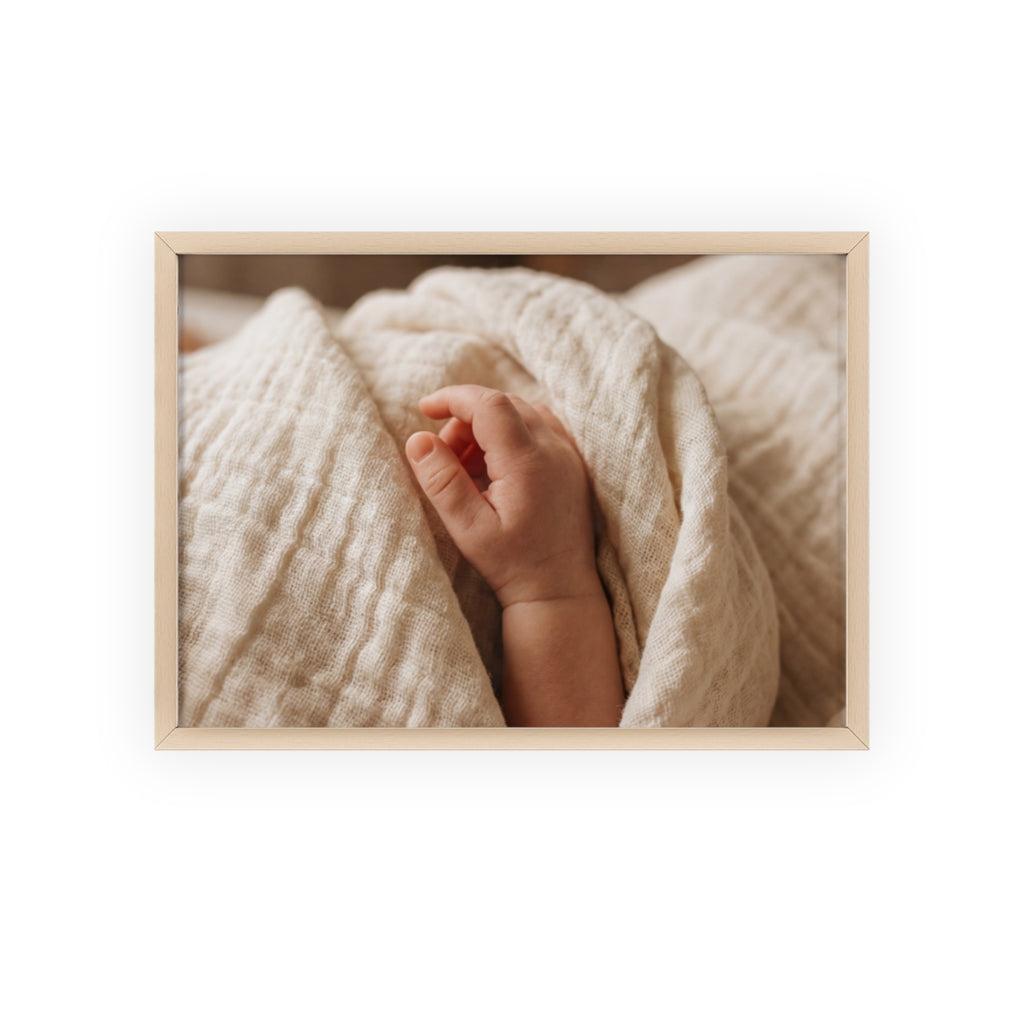 Posters with Wooden Frame - Soft Neutral Art