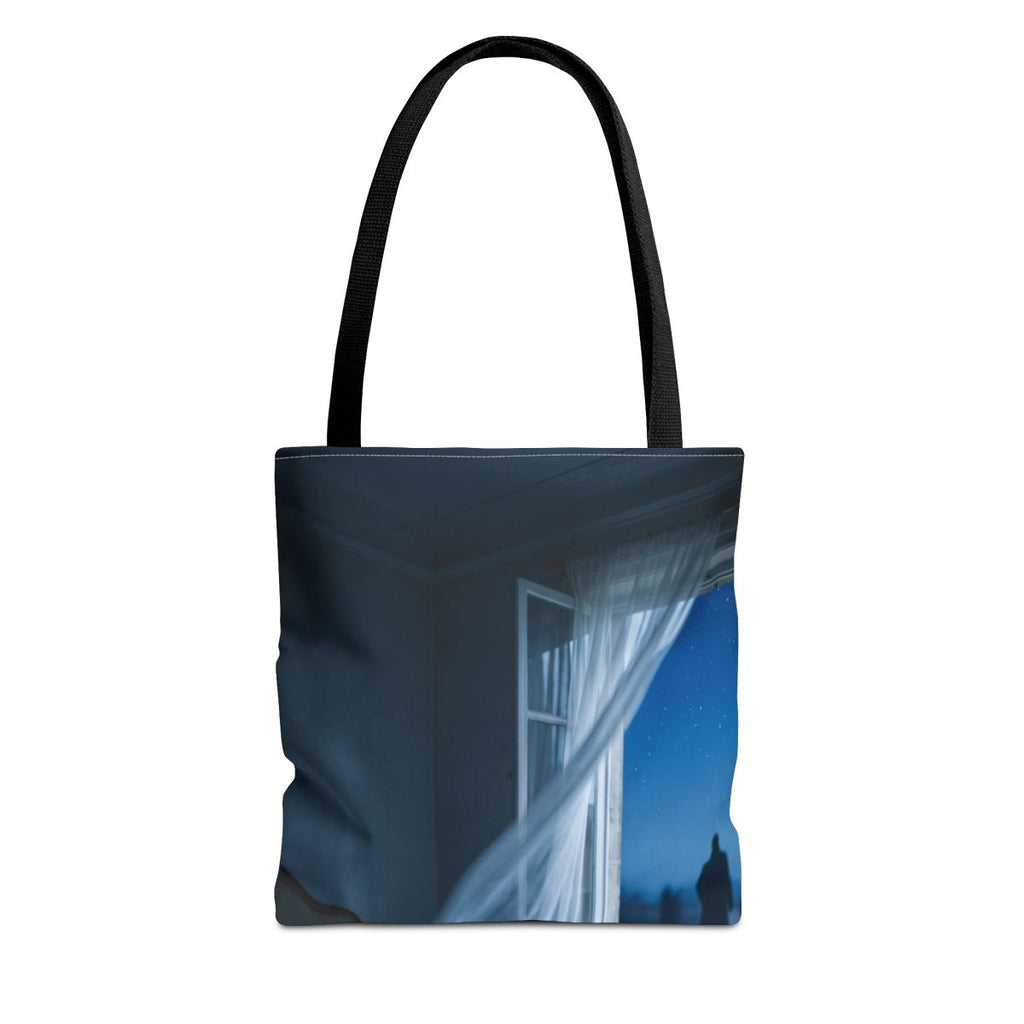 Tote Bag - Midnight Reverie Starlit Bedroom Art | Echovira...