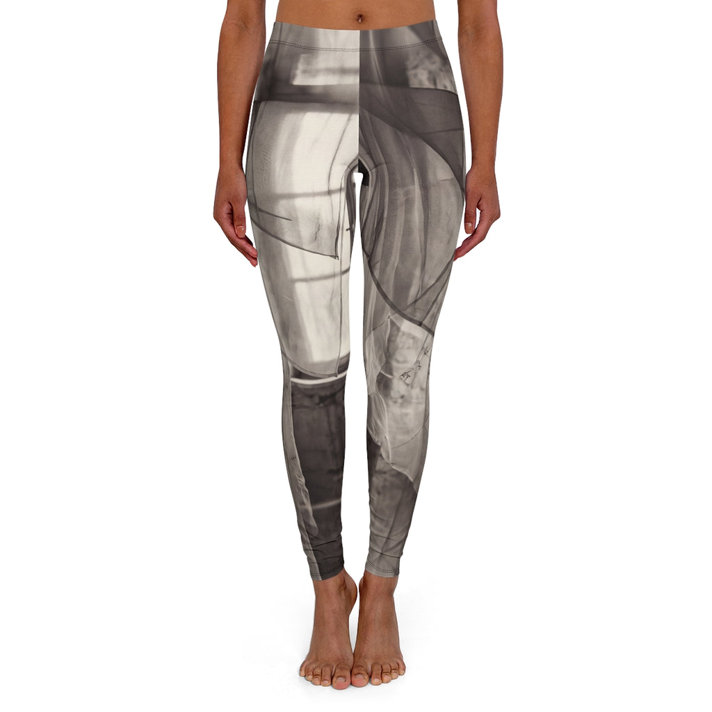 Women's Casual Spandex Leggings - Spectral Veils | Echovira...