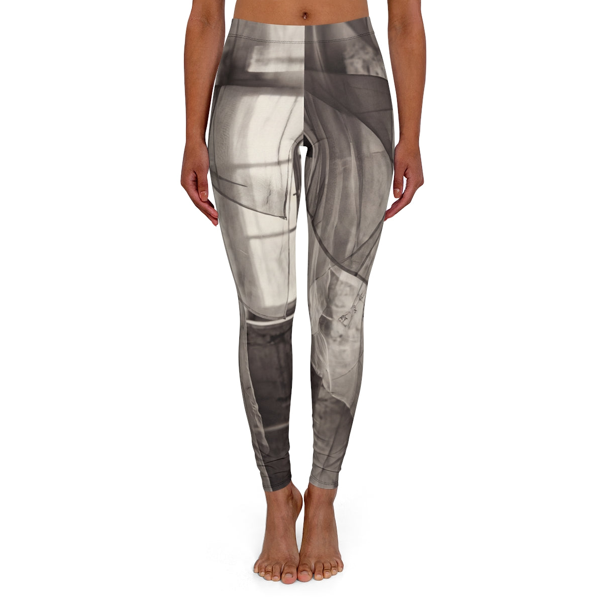 Women's Casual Spandex Leggings - Spectral Veils | Echovira...