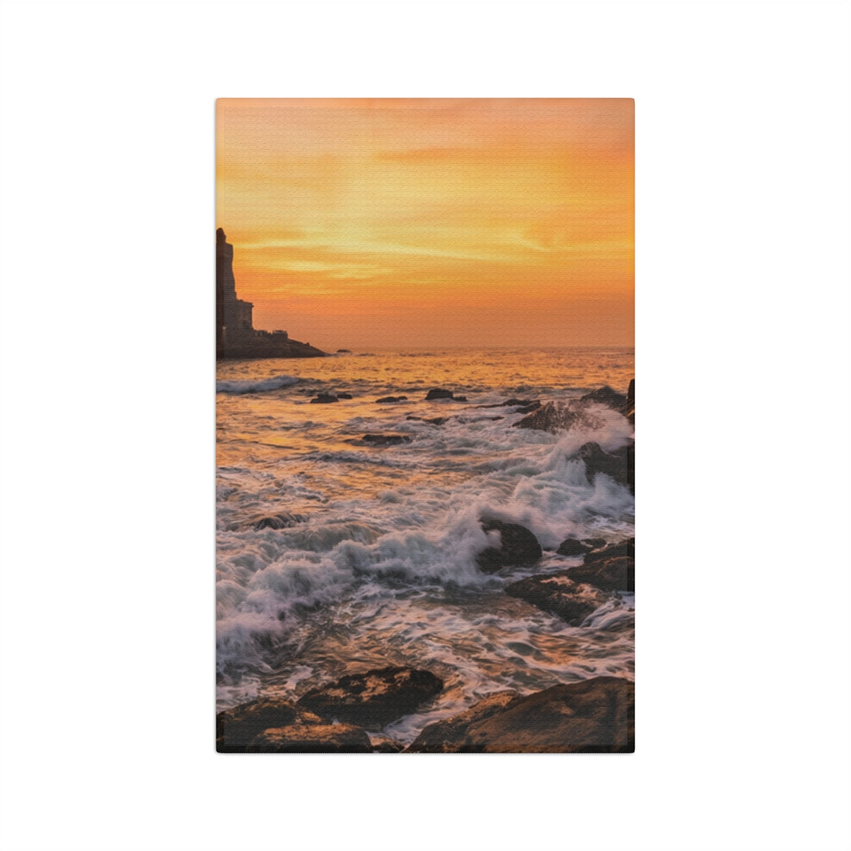 Microfiber Tea Towel - Sunlit Waves