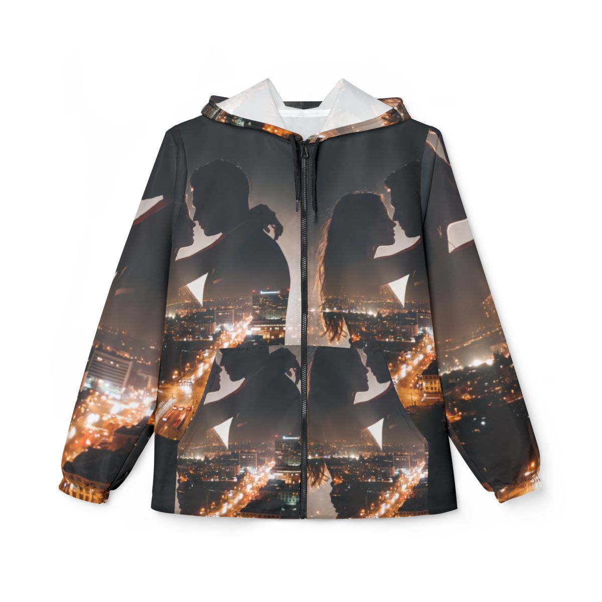 Unisex Windbreaker - Midnight City Skyline | Echovira...