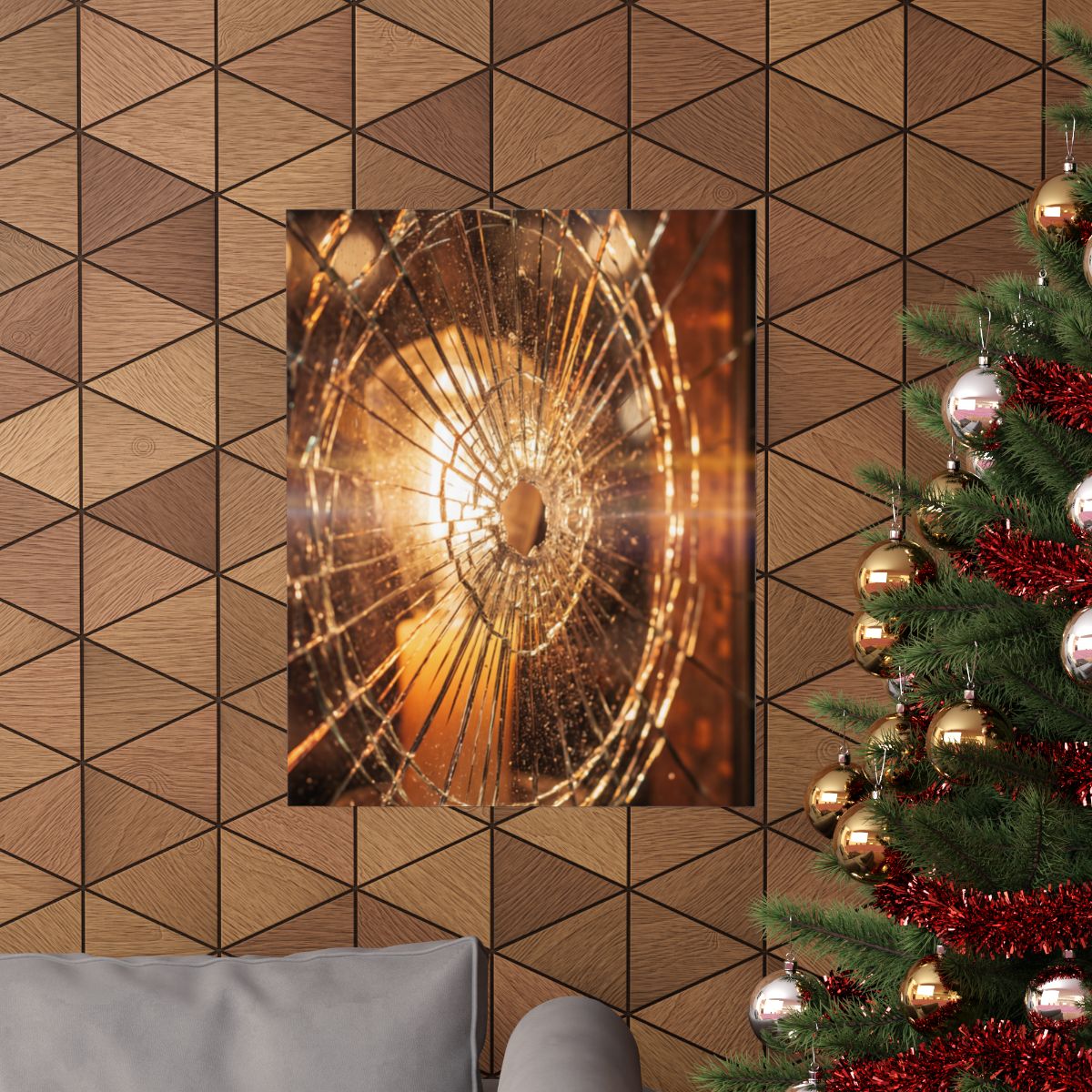 Matte Vertical Posters - Shattered Radiance Glass Art (8×10...