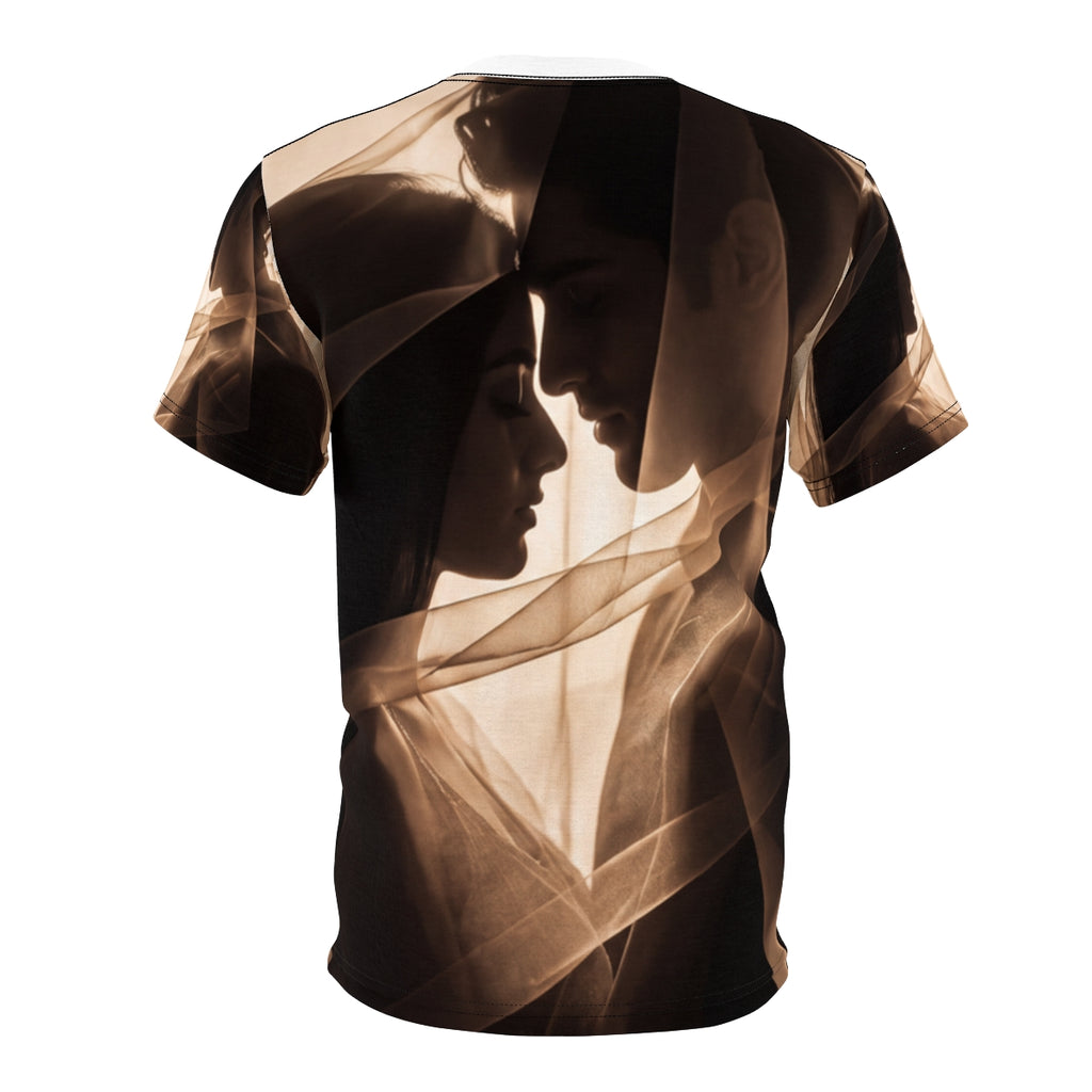 Men's Cut and Sew Tee Moody Romantic Couple
