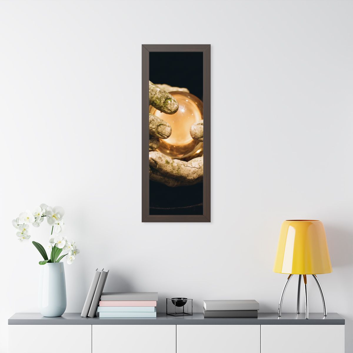 Framed Vertical Poster - Ancient Sight — Walnut (11×14... |...