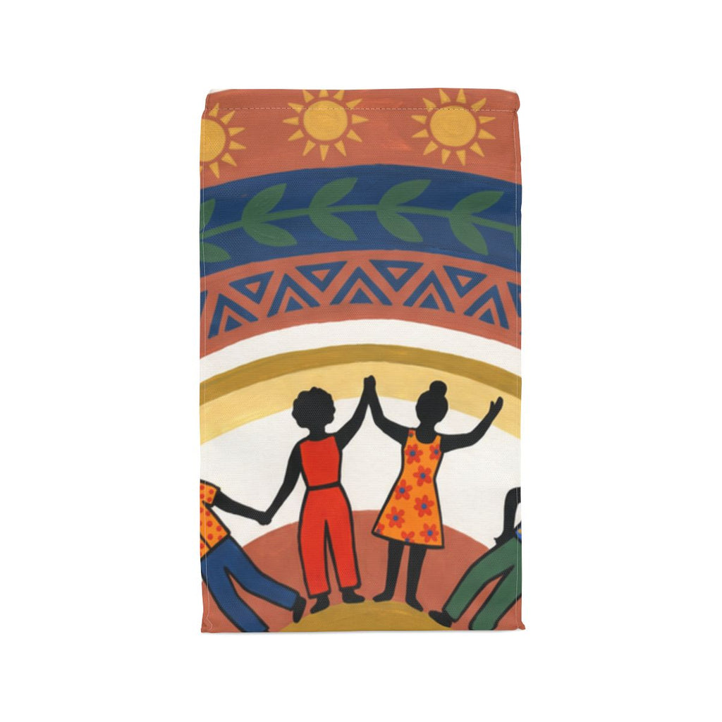 Polyester Lunch Bag - Unity Mandala Folk Art | Echovira...