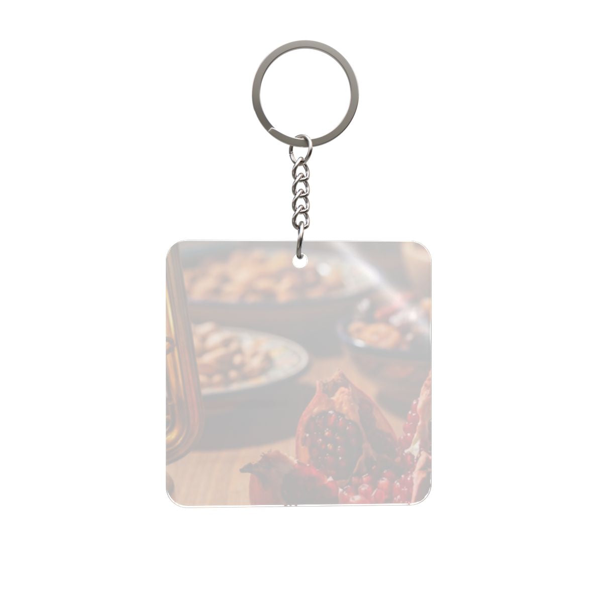 Square Keychain - Amber Feast Keepsake | Echovira Gallery