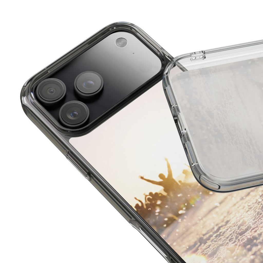 Golden Hour Crowd Clear iPhone Case