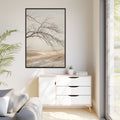 Matte Canvas, Framed - Winter Branch Solitude Landscape —......