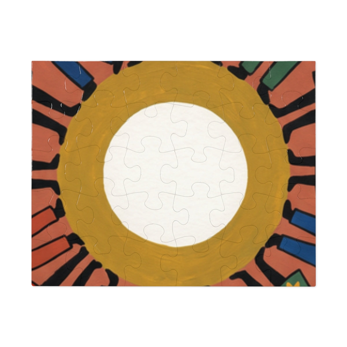 Jigsaw Puzzle with Tin - Unity Mandala Folk Art (30, 110......