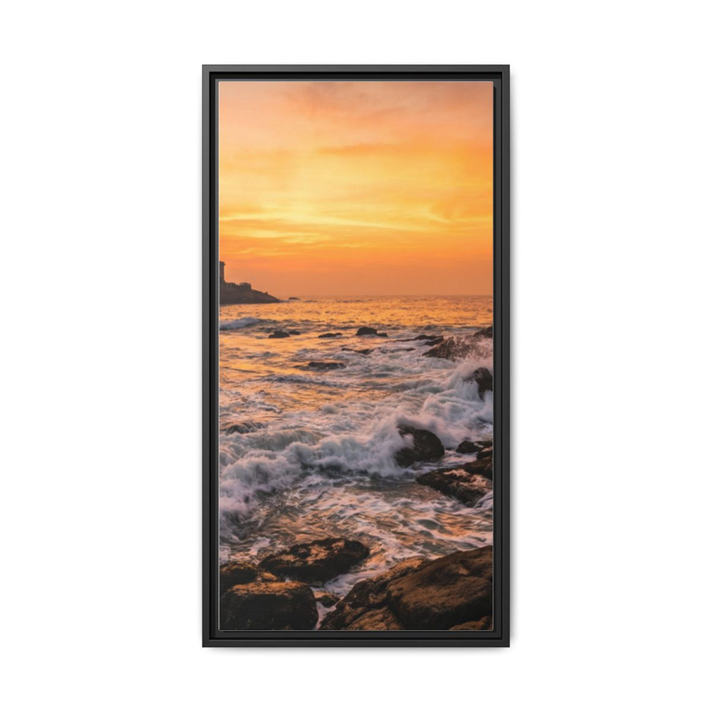 Framed Matte Canvas - Majestic Golden Coast