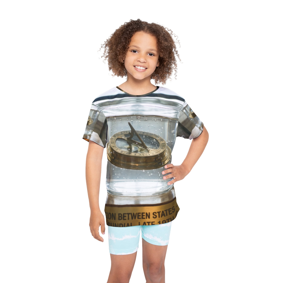 Kids Sports Jersey Brass Sundial Relic Art