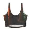 Polyester Sports Bra - Shadowed Alleyway Mystery Art Print |...
