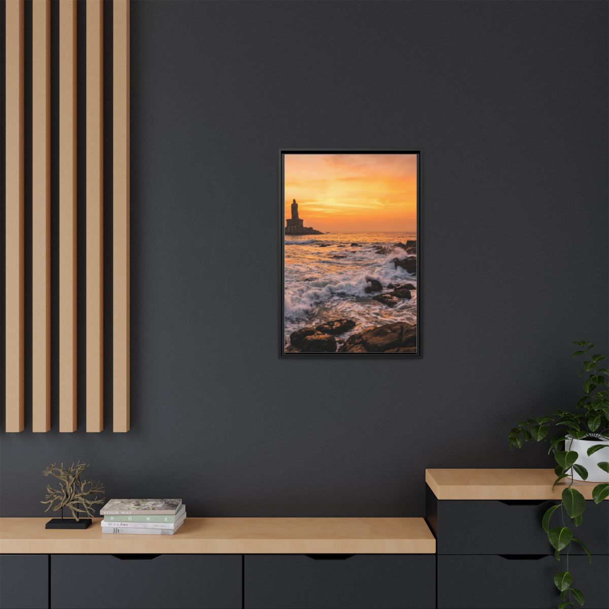 Framed Matte Canvas - Majestic Golden Coast