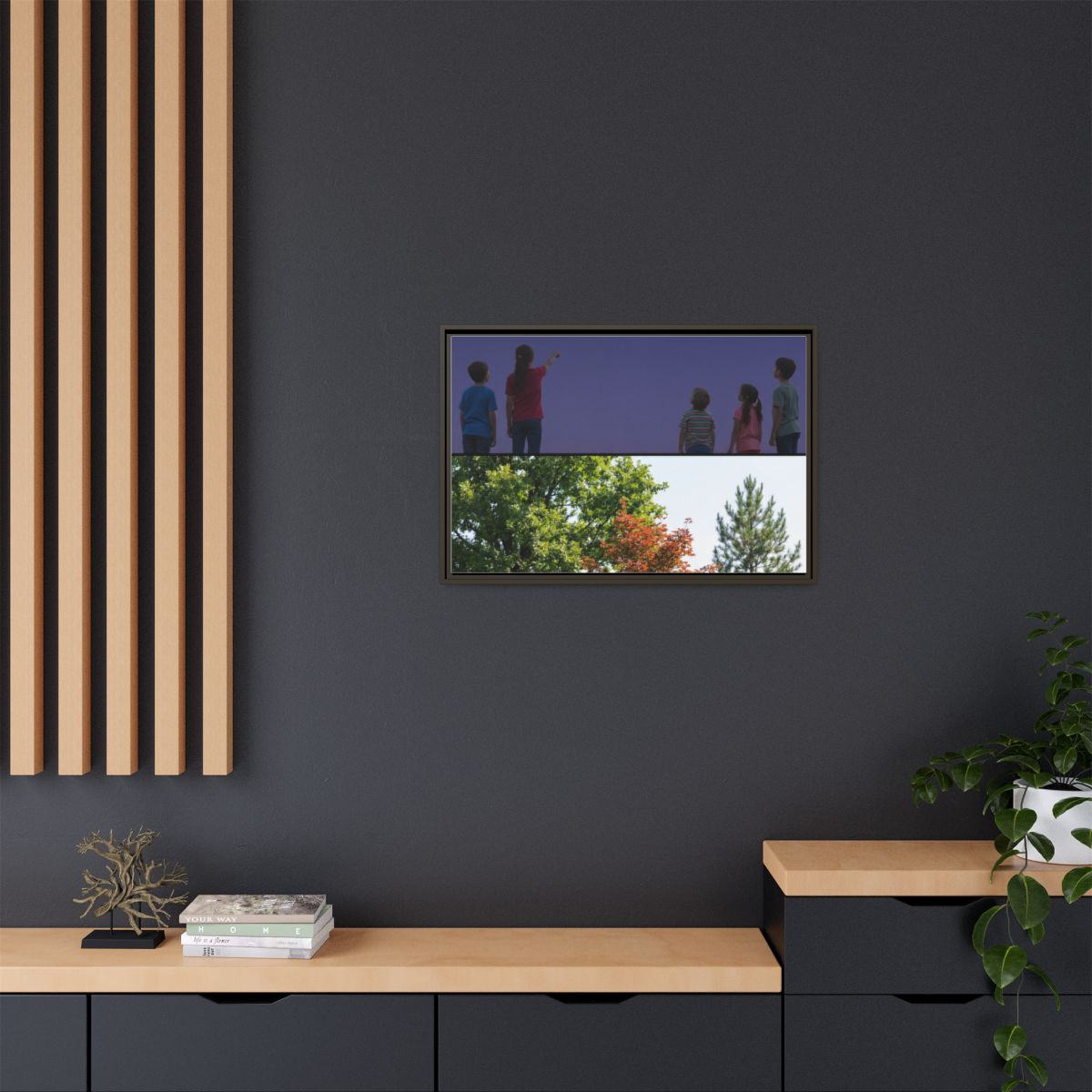 Framed Matte Canvas - Wilderness Gallery — Espresso / 1.25"