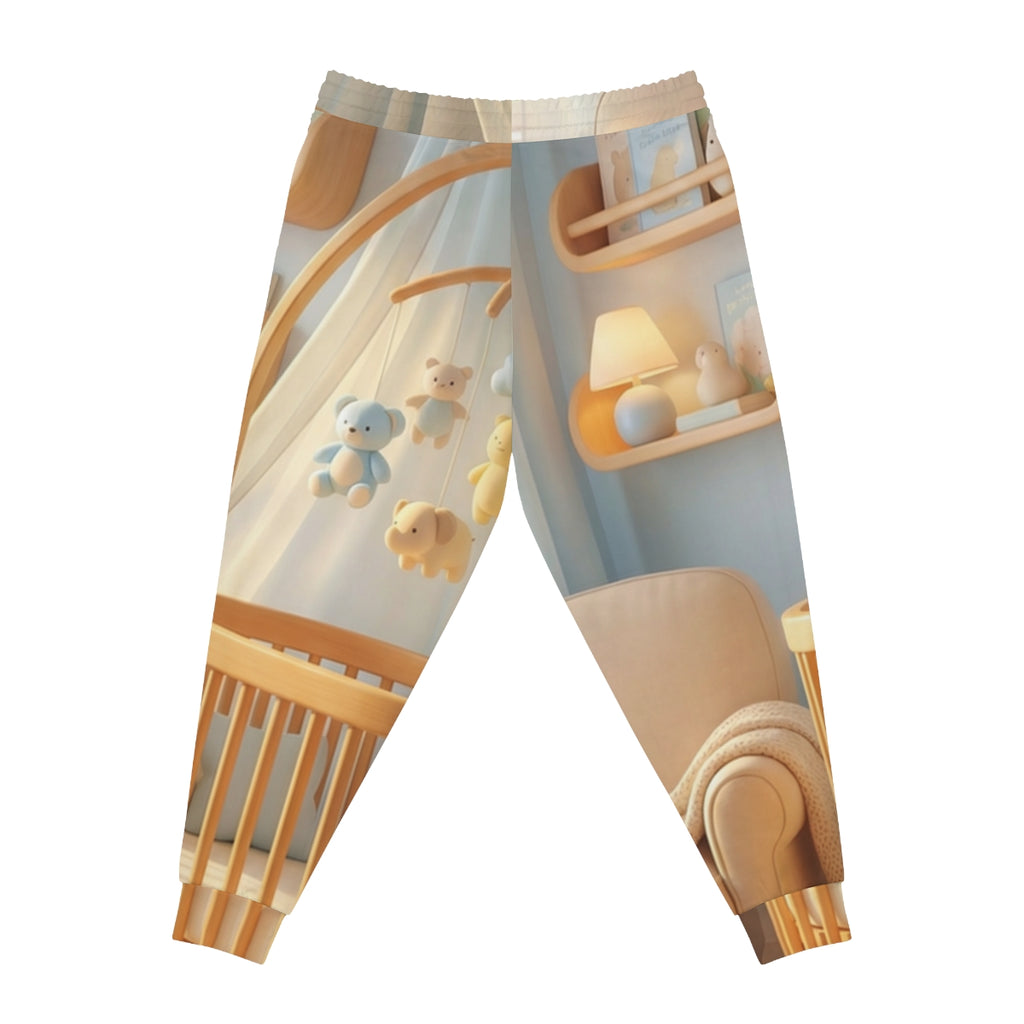 Soft Blue Athletic Joggers - Cozy Active