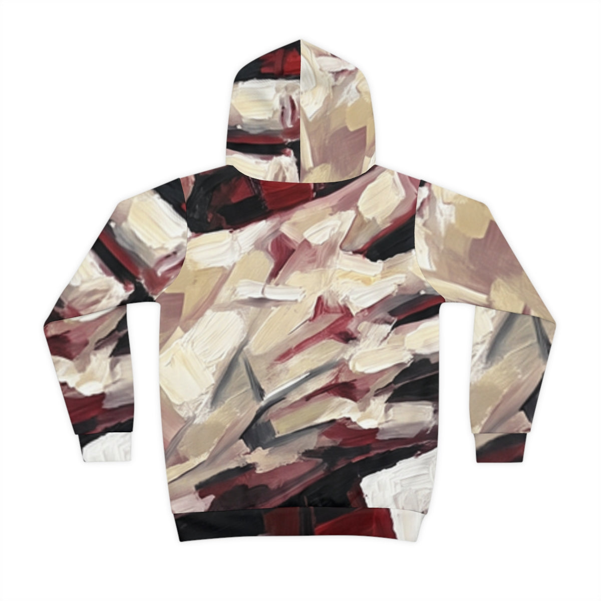 Children's Hoodie Abstract Crimson Art