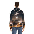 Men's Full-Zip Hoodie - Midnight City Skyline | Echovira...