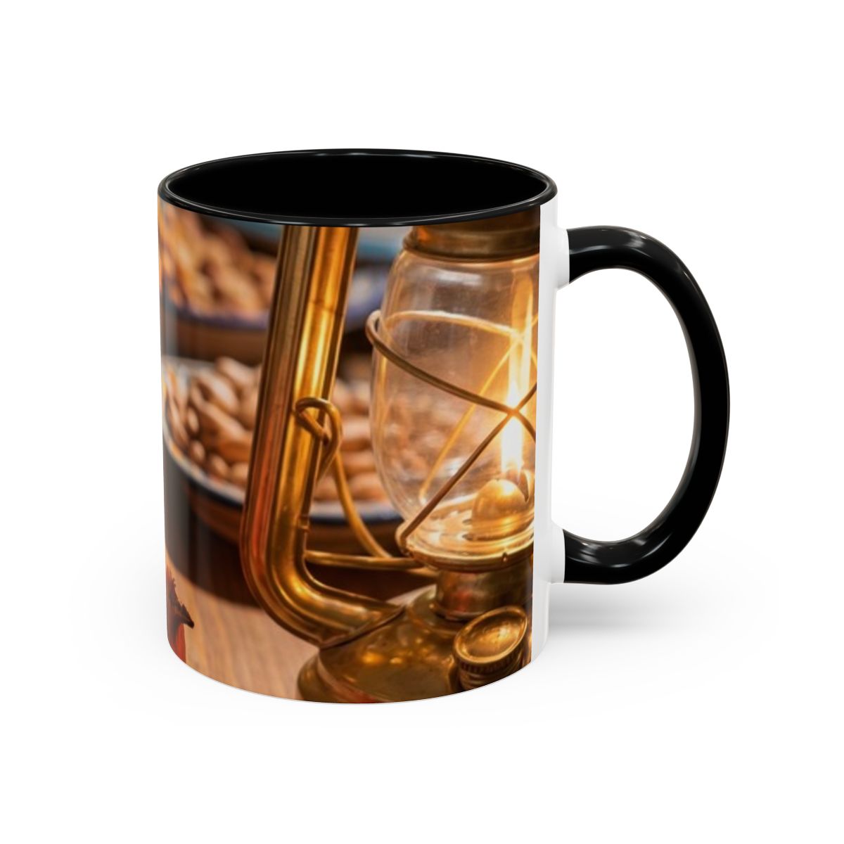 Accent Coffee Mug - Crimson Night Glow | Echovira Gallery