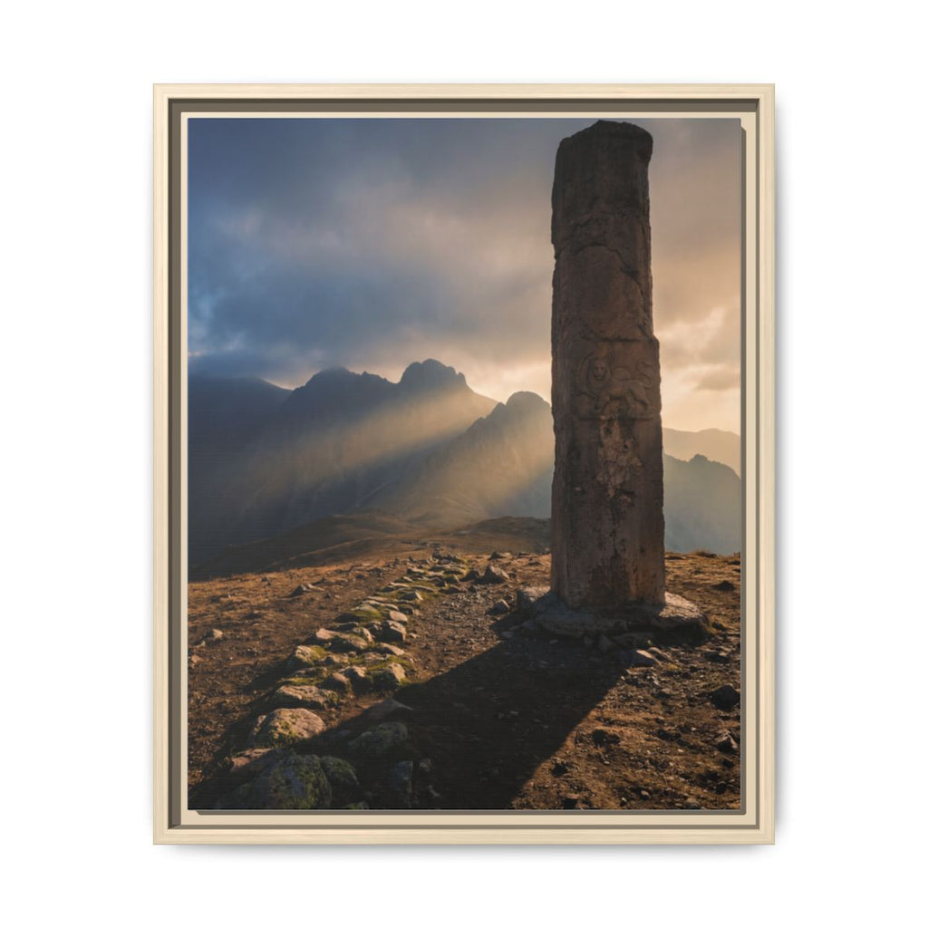 Framed Matte Canvas - Sun Peak