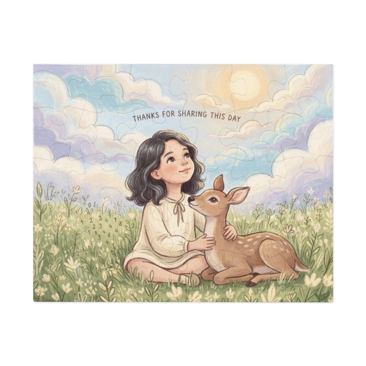 Jigsaw Puzzle with Tin - Sunlit Meadow Tale (30, 110, 252......