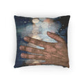 Rainy City Window Woven Throw Pillow